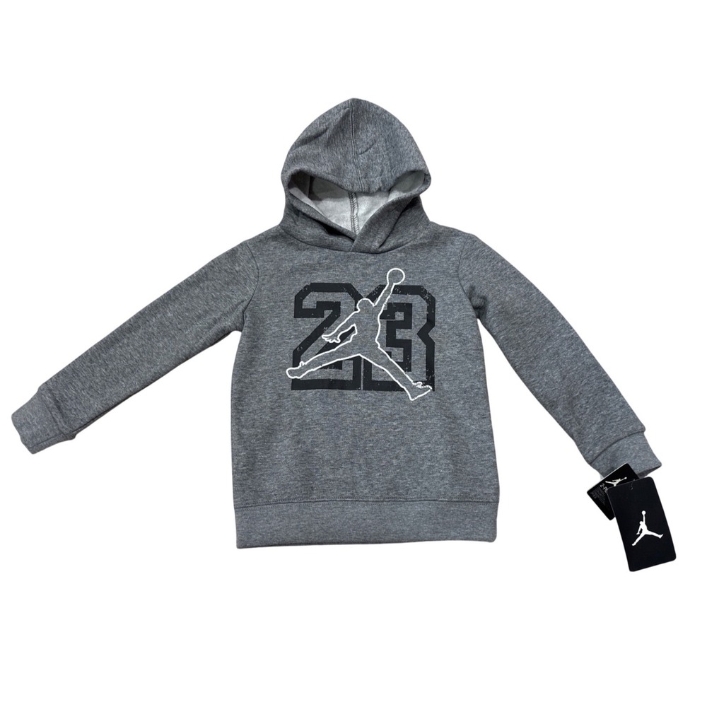 Jordan‎ Toddler Boys 23 Jumpman Graphic Fleece Hoodie Gray C684-GEH 3T